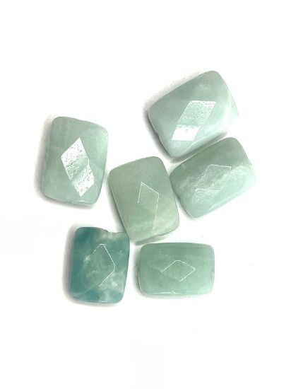 Picture of Amazonite Bead Faceted Rectangle 18x13mm x1