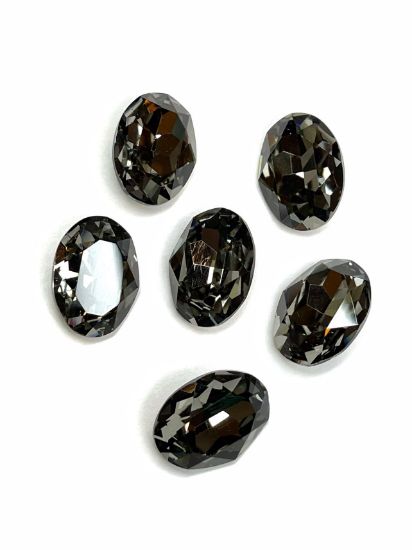Picture of Aurora Crystals 4120 Oval 18x13mm Black Diamond x1