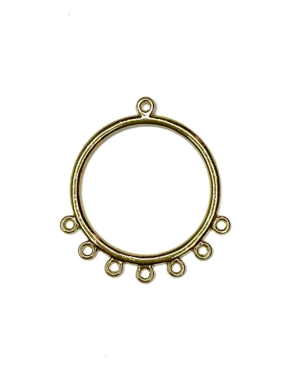 Picture of Component Ring 30mm round w/ Loops Gold x1