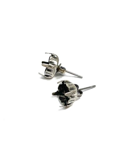 Picture of Earstud SS39 - 8mm Antiqued Silver x2 