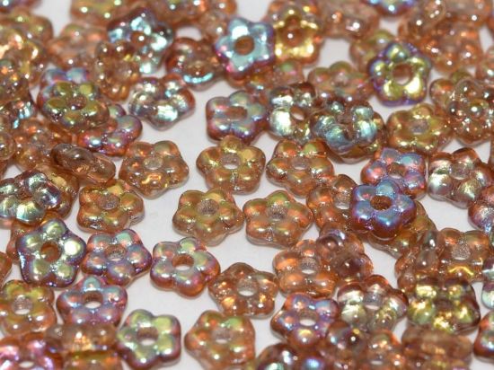 Picture of Forget-me-not 5mm Crystal Brown Rainbow x50