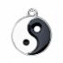Picture of Charm Ying Yang 22x18mm Epoxy and Silver Tone x1