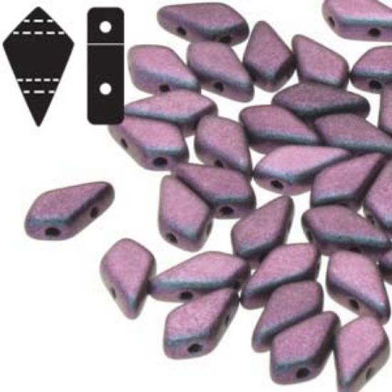Picture of Kite Beads 9x5mm Polychrome Mix Berry x10g 