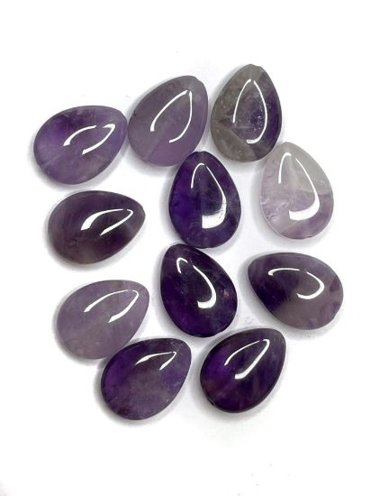 Picture of Amethyst Bead Drop 18x13mm x1