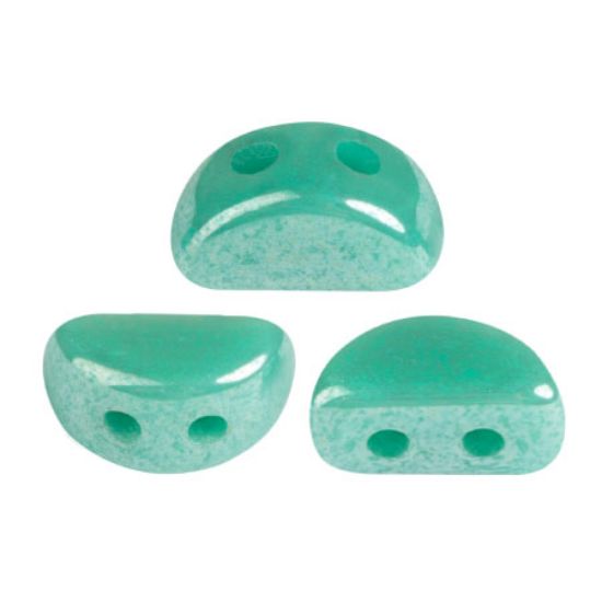 Picture of Kos® par Puca® 6x3mm Opaque Green Turquoise Luster x10g