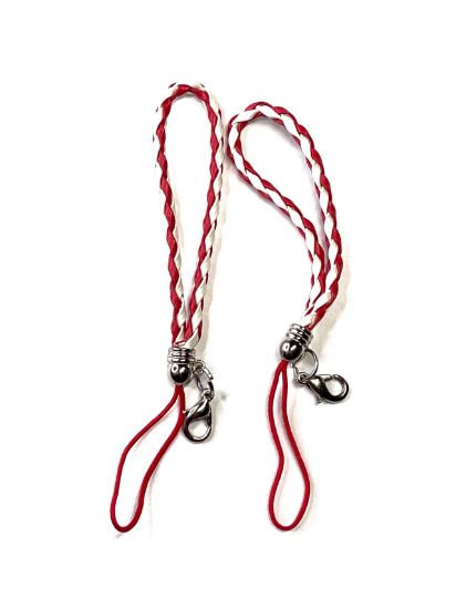 Picture of Mobile Phone Accessory with Lobster Clasp Red x1