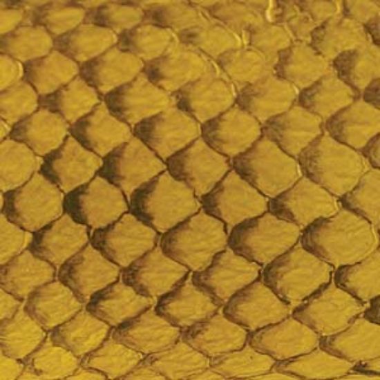 Picture of Fish Leather Glossy Yellow x1
