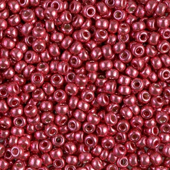 Picture of Miyuki Rocaille 6/0 4211 Duracoat Galvanized Light Cranberry x10g