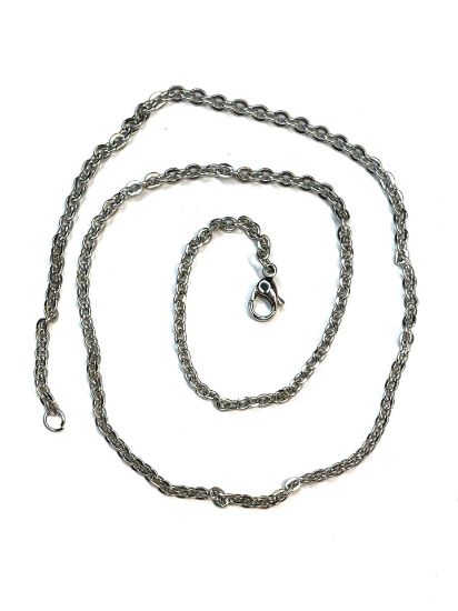 Picture of Stainless Steel Necklace 50cm Jasseron Chain 3x4mm x1 