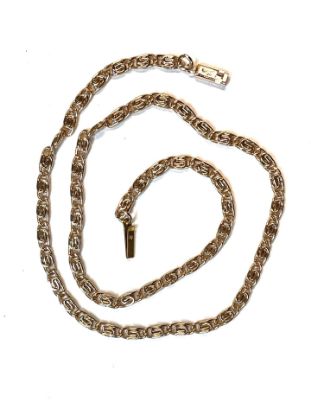 Image de Choker Necklace 39cm Flat Chain 3,2mm Rose Gold x1