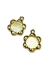 Picture of Pendant setting 12mm round Flower Gold x1