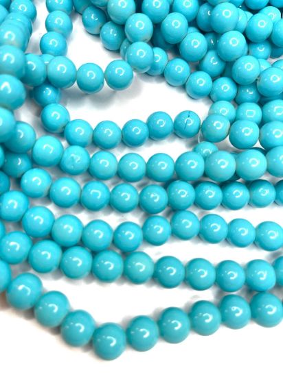 Picture of Glass Bead 10mm Turquoise x85