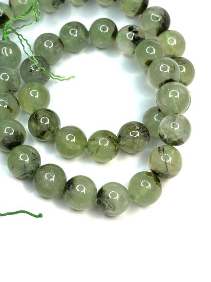 Picture of Prehnite (natural) 10mm round Green x5