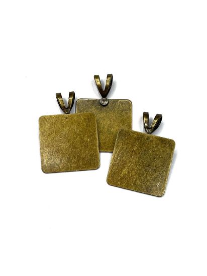 Picture of Bail Square 17mm Bronze x1