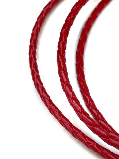 Picture of Bolo Cord Faux Leather 4mm Red x90cm