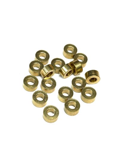 Picture of Metal Spacer Bead 6x3mm hole 3,5mm Gold Tone x10
