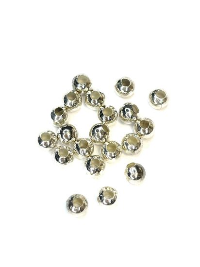 Picture of Metal Spacer Bead 6mm hole 2,5mm Silver Tone x20