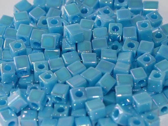 Picture of Miyuki Cubes 1.8mm SB18-482 Opaque Turquoise AB x10g