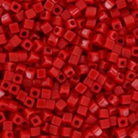 Picture of Miyuki Cubes 1.8mm SB18-408 Opaque Dark Red x10g