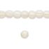 Picture of Bone (bleached) Bead  fluted Round 8mm White x10