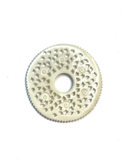 Picture of Bone (bleached) Donut 42mm White x1