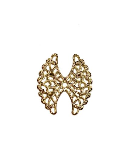 Picture of Filigree Angel Wing 27mm Gold Tone x1