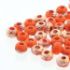 Picture of Czech 4/0 Opaque Orange Etched Capri Gold x10g