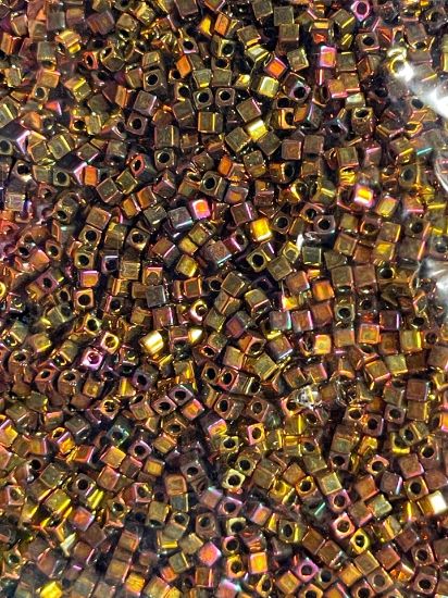 Picture of Miyuki Cubes 1.8mm 462 Metallic Gold Iris x10g