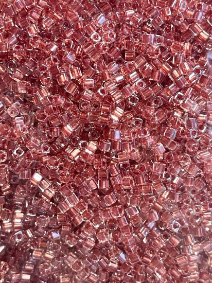 Picture of Miyuki Cubes 1.8mm 2601 Sparkling Antique Rose Lined Crystal x10g