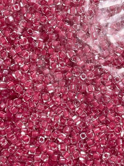 Picture of Miyuki Cubes 1.8mm SB18-208 Carntion Pink Lined x10g