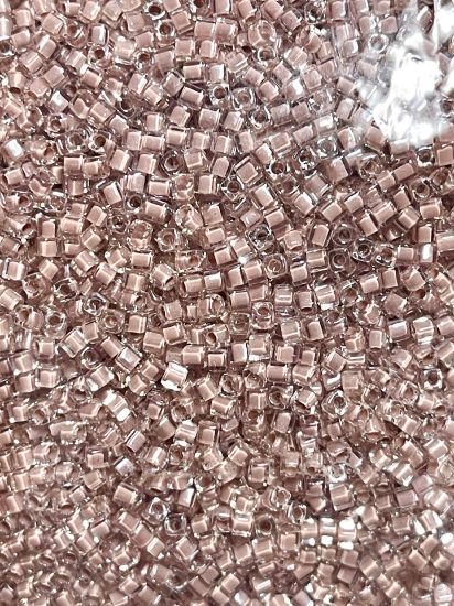 Picture of Miyuki Cubes 1.8mm SB18-0215 Blush Lined Crystal x10g
