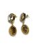 Picture of Ear Stud 4120 18x13mm w/ Loop 24Kt Gold Plate x2