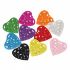 Picture of Pendant Wood Heart 45mm Color Mix x5