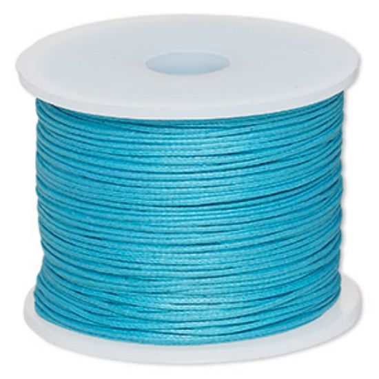 Picture of Cord waxed cotton 0.5mm Turquoise Blue  x100m