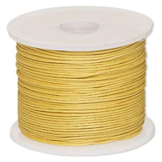Picture of Cord waxed cotton 0.5mm Yellow x100m