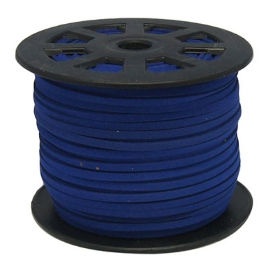 Picture of Faux Suede Cord 3mm Dark Blue x5m