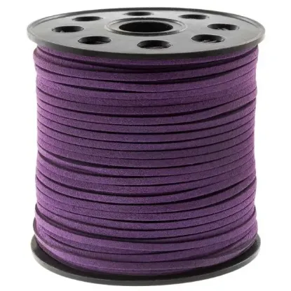 Afbeelding van Faux Suede Cord 3mm Purple x5m