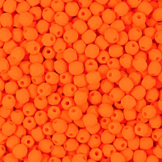 Picture of Fire-Polished 3mm Neon Orange x50