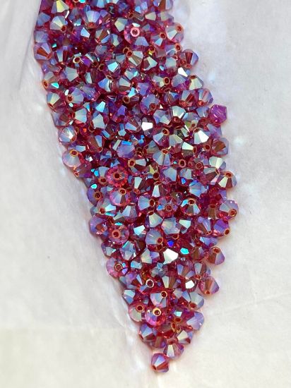 Picture of Preciosa Bead Rondell 4mm Indian Pink AB2X x100