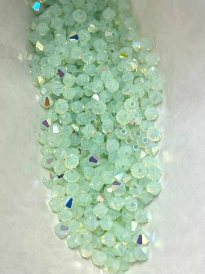 Picture of Preciosa Bead Rondell 4mm Chrysolite Opal AB x100