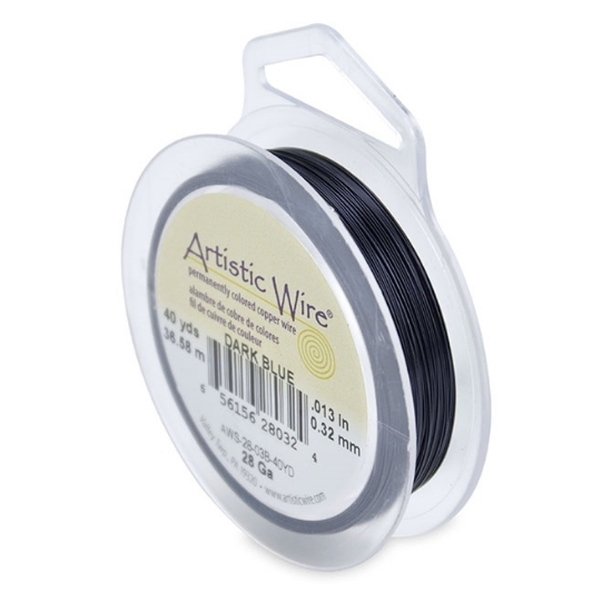 Picture of Artistic Wire 26 Gauge (.40mm) Dark Blue x27.4m 