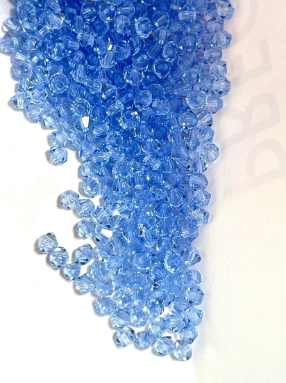 Picture of Preciosa Bead Rondell 3mm Light Sapphire x100 