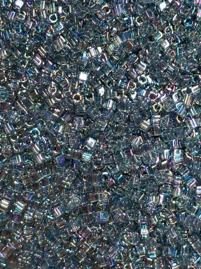 Picture of Miyuki Cubes 1.8mm 249 Transparent Grey AB x10g