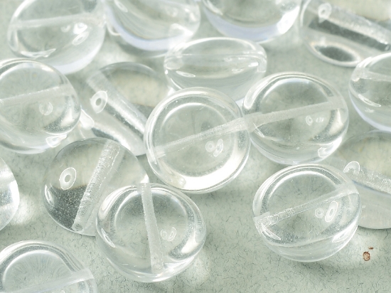 Picture of Dome Bead 10x6mm Crystal x10