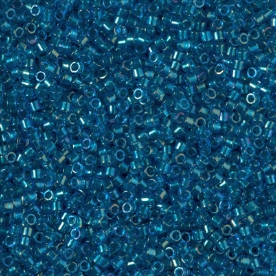 Picture of Miyuki Delica 11/0 DB2385 Fancy Lined Teal Blue x10g