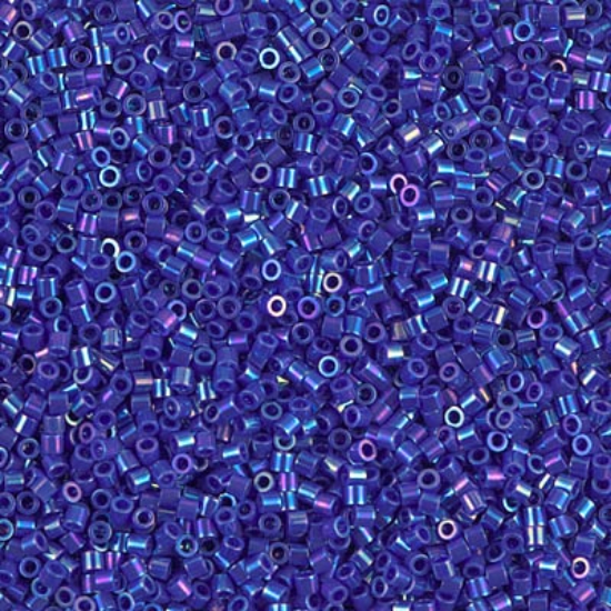 Picture of Miyuki Delica 15/0 DBS165 Opaque Royal Blue AB x5g