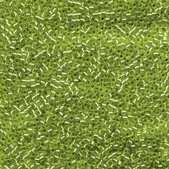 Picture of Miyuki Delica 11/0 DB1206 Silver Lined Lime x10g
