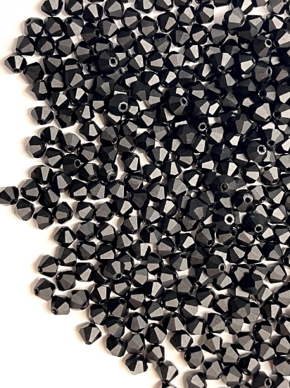 Picture of Preciosa Bead Rondell 3mm Jet Mat x100