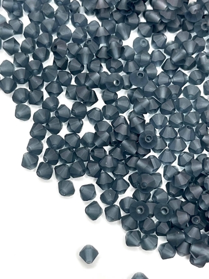 Picture of Preciosa Bead Rondell 4mm Montana Mat x100