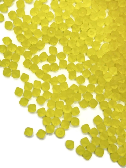 Picture of Preciosa Bead Rondell 4mm Citrine Mat x100